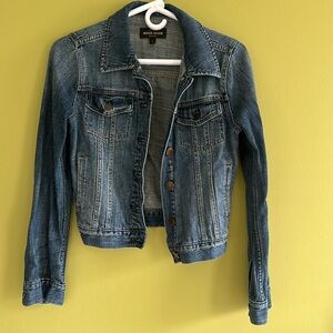 J. Crew Indigo Denim crop jean jacket. Medium wash.